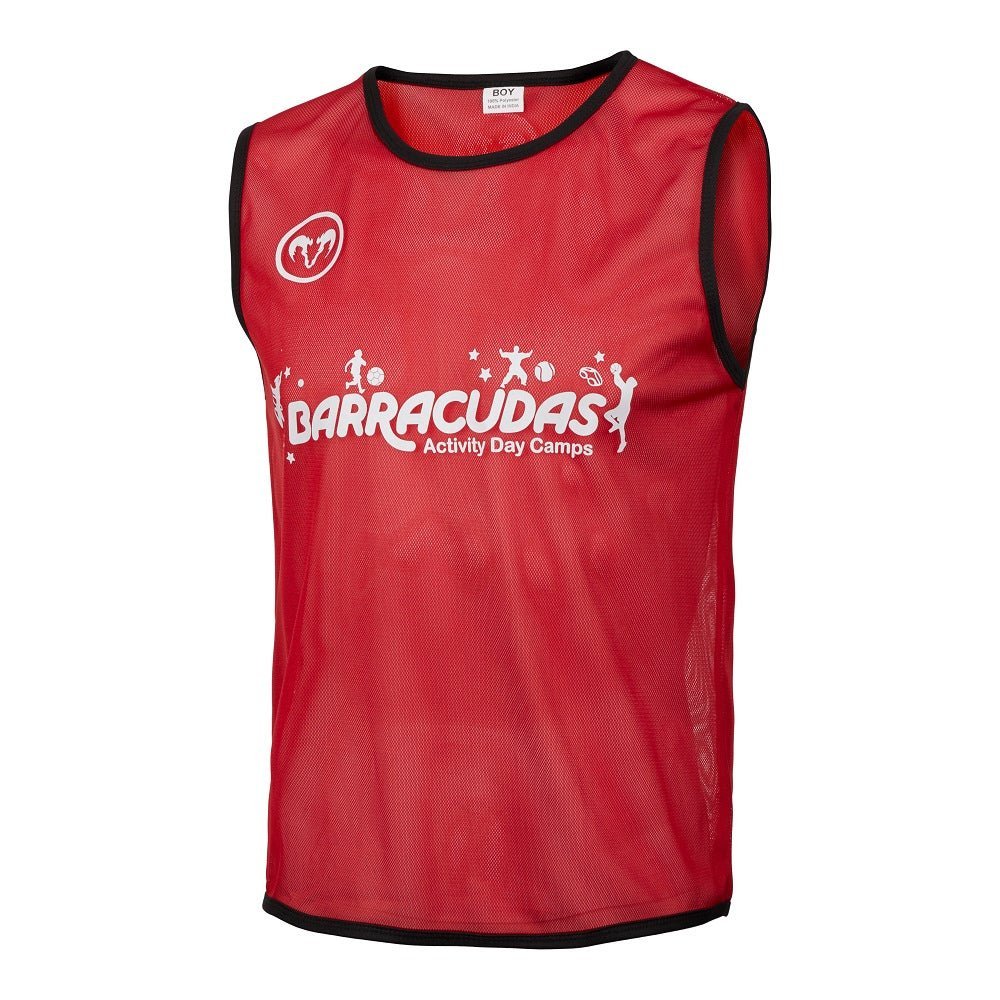 Ram Rugby custom numbered training bibs and tag belts in bright colors with personalized logos for team practice sessions