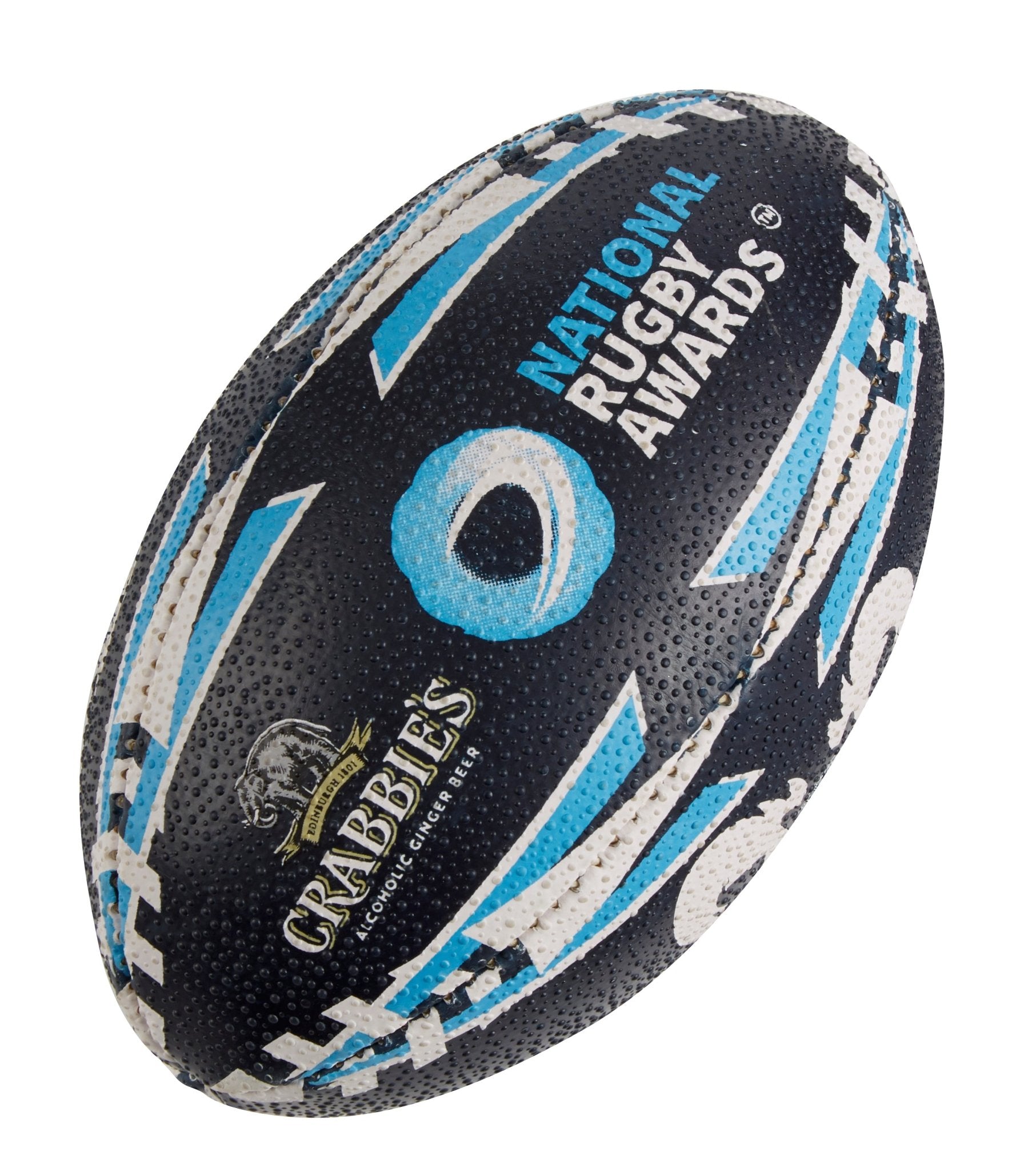 Ram Rugby custom printed mini rugby balls in vibrant colors with logo, perfect for clubs, schools, and promotional giveaways.
