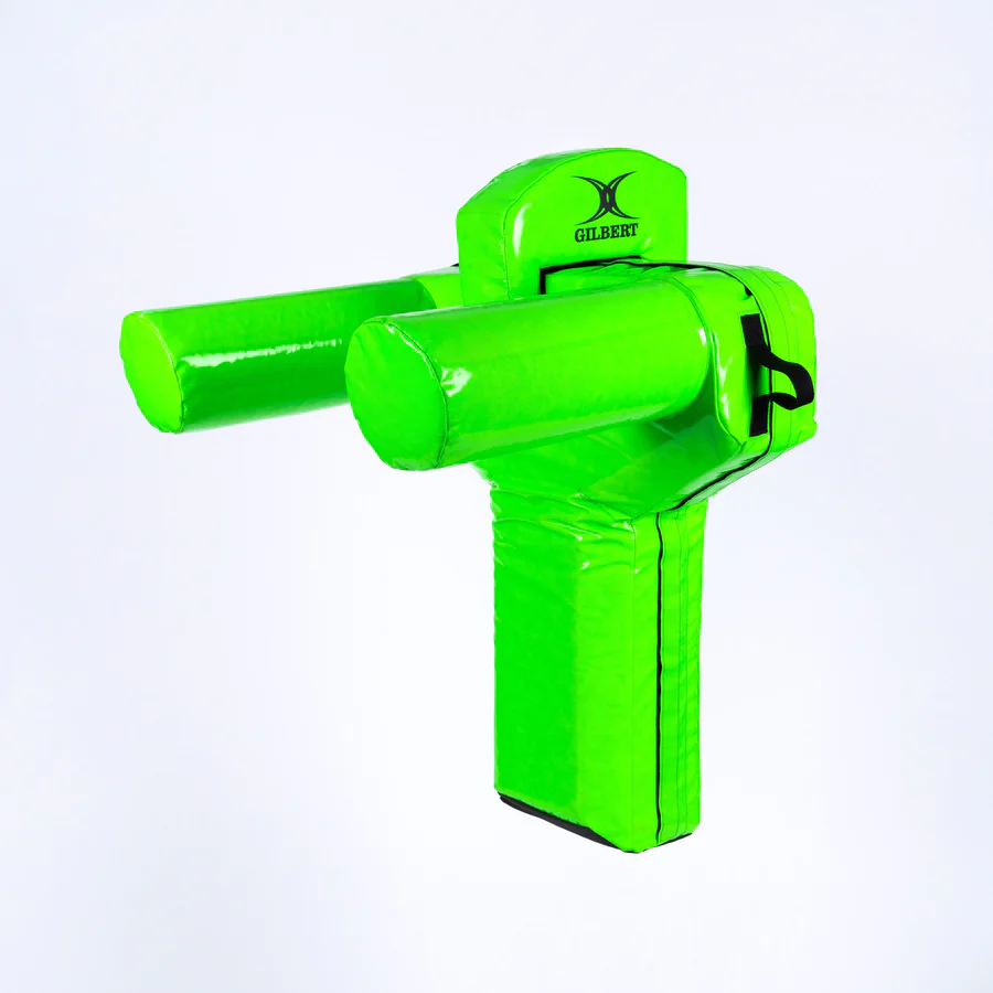 Gilbert Ruck Warrior hit shield by Ram Rugby EU in blue, senior size, designed for safe rugby breakdown and tackle training