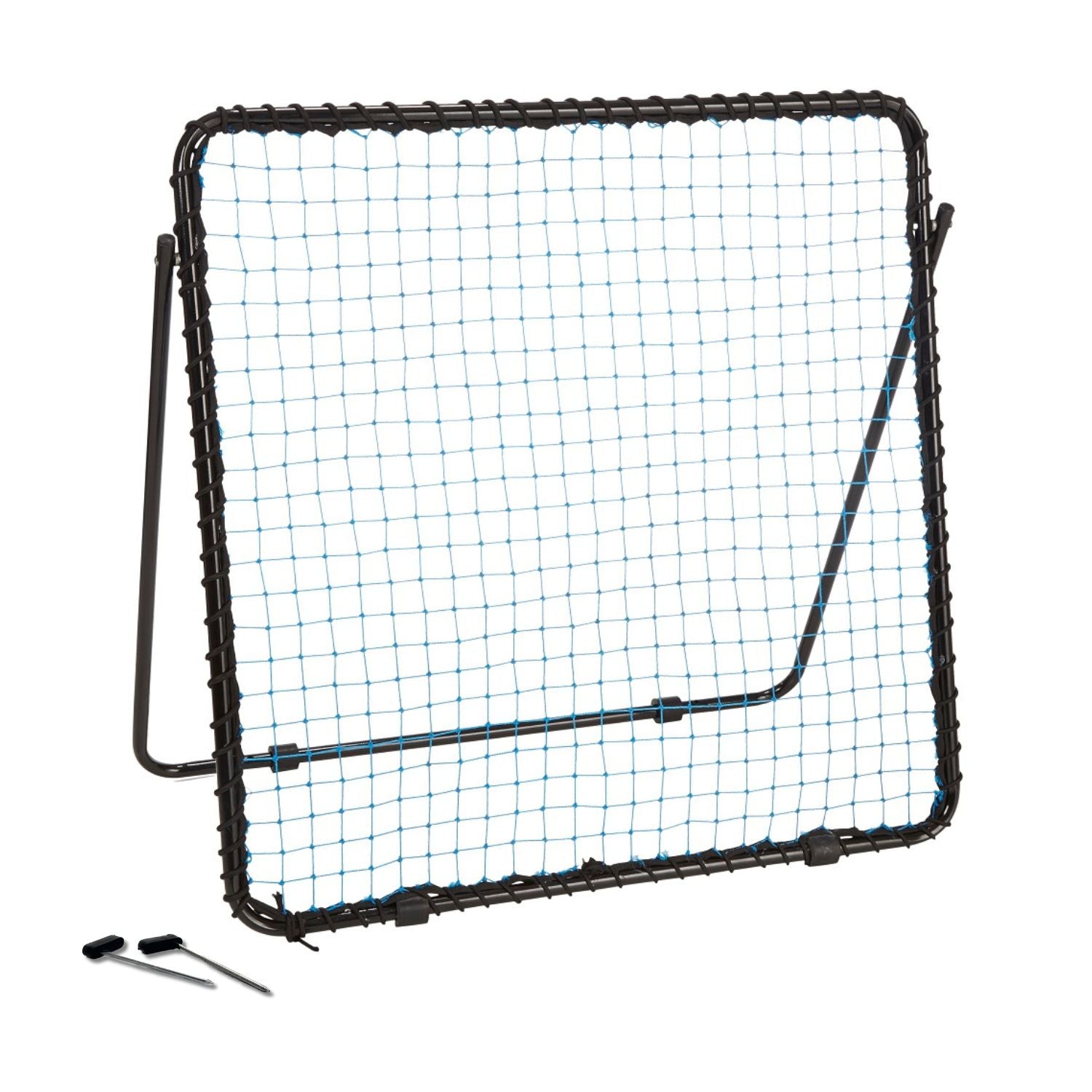 Crazy Catch Ram Rugby Single Rebound Net in black with red accents, lightweight training aid for rugby skill development