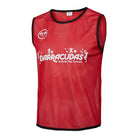 Ram Rugby custom numbered training bibs and tag belts in bright colors with personalized logos for team practice sessions