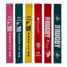 Ram Rugby custom training balls, colorful bibs, durable tag belts, and ball bags designed for team sports and practice.