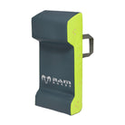 Ram Rugby Double Wedge Hit Shield in black and red showing sturdy PVC material and padded interior for tackle practice