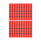 Set of 20 Ram Rugby woven webbing tag rugby tags in black, durable 16"x2" straps designed for professional play use