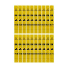 Ram Rugby 20-pack durable PVC tag rugby tags in red, blue, and yellow, each measuring 16 by 2 inches for gameplay.