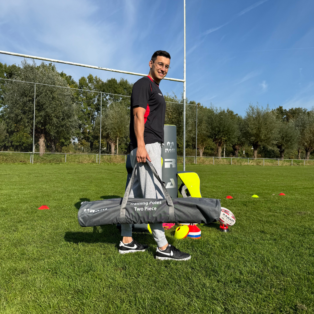Ram Rugby 10-Pack Two Piece Training Poles Set for Sports Drills