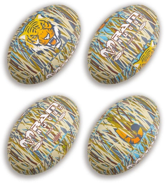 Ram Rugby Tiger Design Squad Trainer Ball Langlebiger Trainingsball