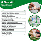 Allsports Compact Team First Aid Kit open showing organized sports injury supplies in durable, water-resistant nylon case