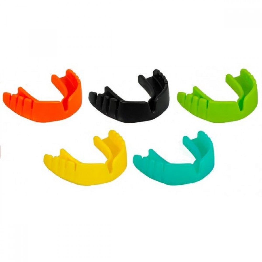 Opro Snap-Fit Senior Mouthguard Mint, box of 24 latex-free sports mouthguards with quick, no-boil fit for protection