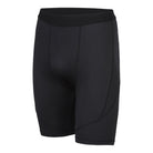 Ram Rugby Baselayer Shorts in black, thermal moisture-wicking fabric, 250gsm power stretch for cold weather training