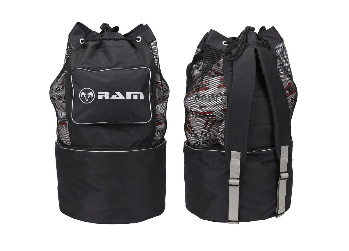 Atmungsaktive Balltasche für Rugby-Trainer von Ram Rugby