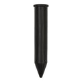 Set of 14 Ram Rugby durable black plastic corner pole ground housings with built-in drainage holes for secure installation