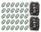 Ram Rugby Academy Trainer Ball Bundle with 30 youth rugby balls and two breathable storage bags for training and transport