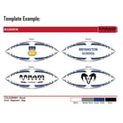 Ram Rugby custom rugby ball bundle featuring match and training balls with logo printing and breathable backpack bags