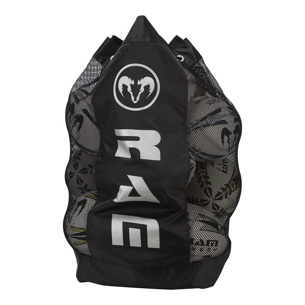 Ram Rugby custom rugby ball bundle with 12 Victor match balls, 25 gripper training balls, and 3 breathable ball bags.