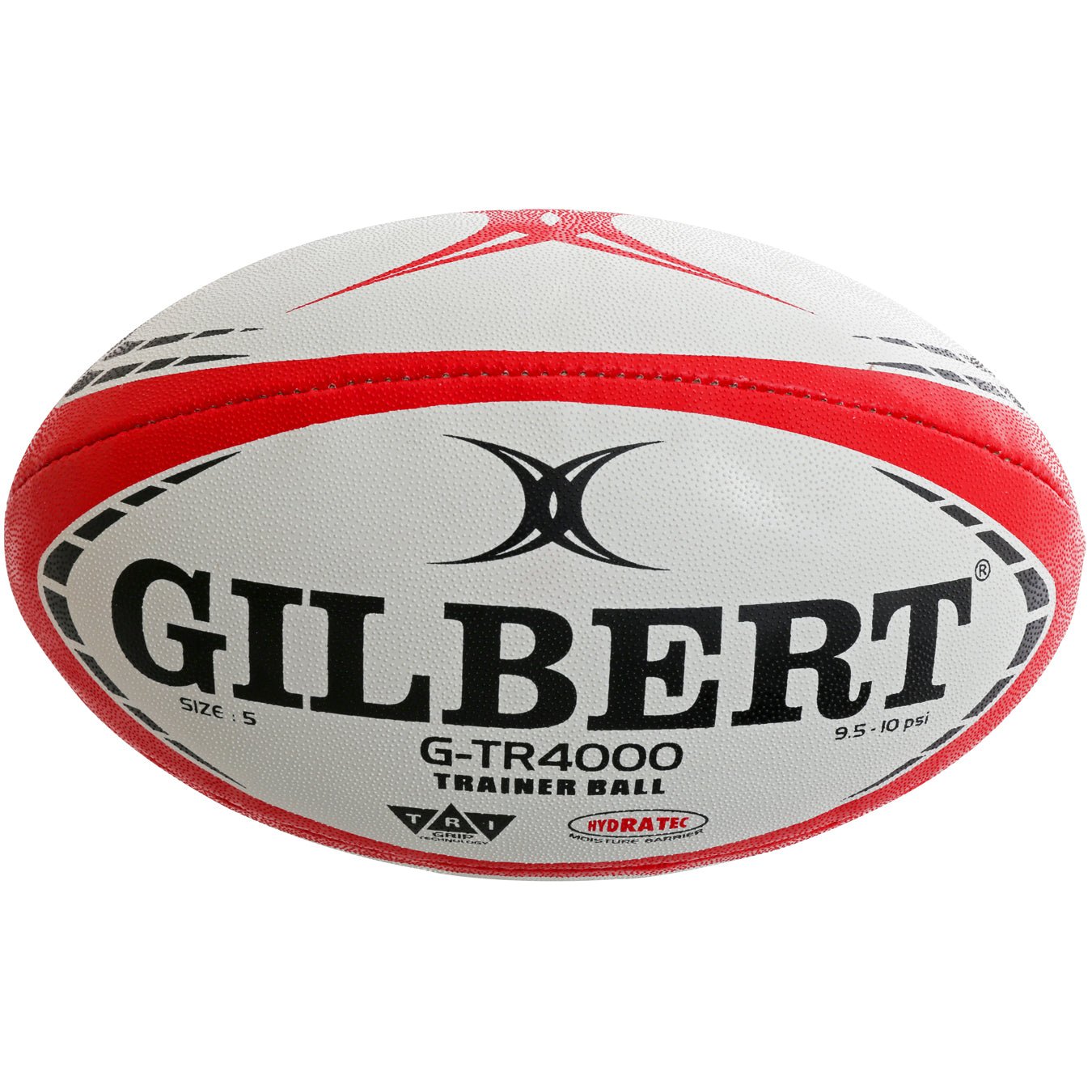Custom Gilbert rugby ball by Ram Rugby featuring personalized club logos, vibrant colors, and premium match quality materials.
