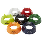 Ram Rugby custom rubber kicking tee in neon yellow, designed for rugby clubs, schools, and personal use with 14-18 week delivery