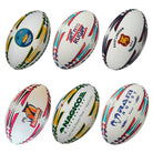 Ram Rugby Custom Match Ball Bundle 15-pack featuring personalized Victor Raider rugby balls with logos and text options