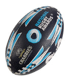 Ram Rugby custom printed mini and midi rugby balls featuring vibrant logos, perfect for clubs, schools, and promotions