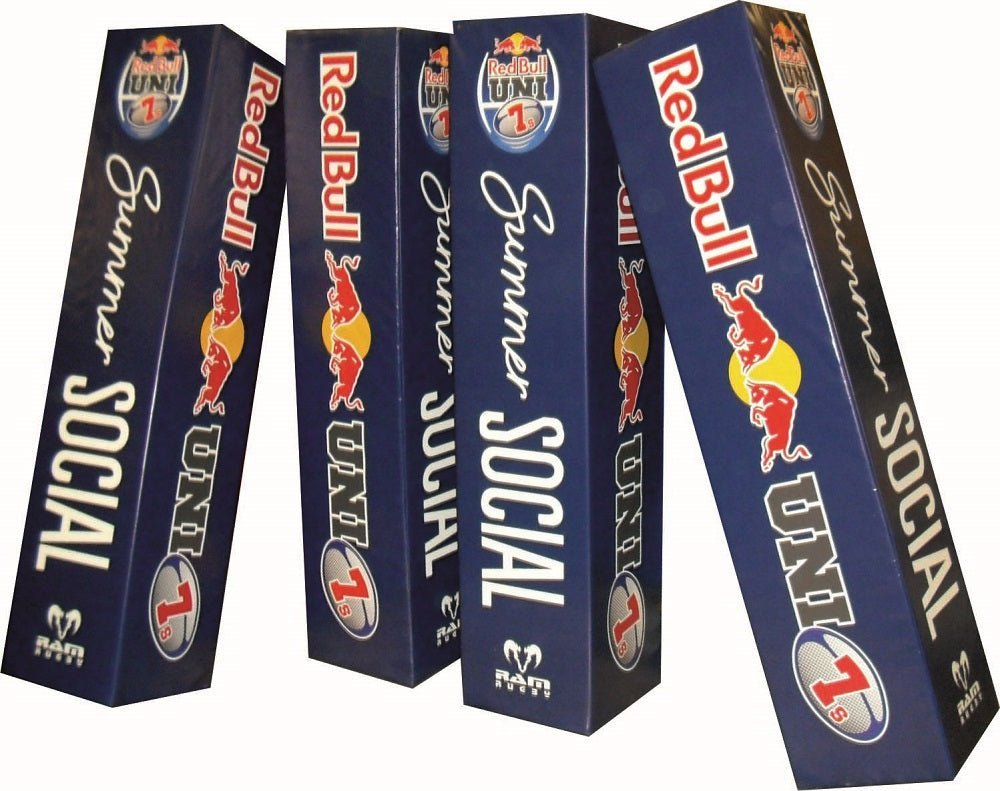Ram Rugby custom 10" junior post protectors with vibrant digital print, 8cm thick junior rugby padding for posts