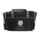 Ram Rugby Custom Pro Players Kit Bag 75cm in black Cordura with embroidered logo, padded straps, and multiple compartments