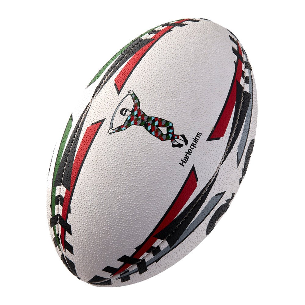 Ram Rugby Custom Printed Gripper 2.0 Training Rugby Ball with vibrant full-color logo for club and school teams