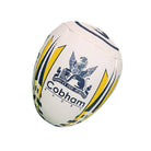 Ram Rugby Custom Printed Gripper 2.0 Training Ball with vibrant full-color logo for club and school rugby practice sessions