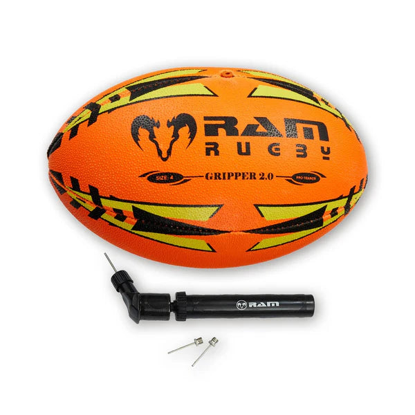 Ram Rugby Gripper 2.0 Neon Pro Trainer Trainingsball für Junioren