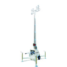Ram Rugby LinkTower 7m mobile floodlights with four 400W metal halide lamps on a portable mast for outdoor lighting