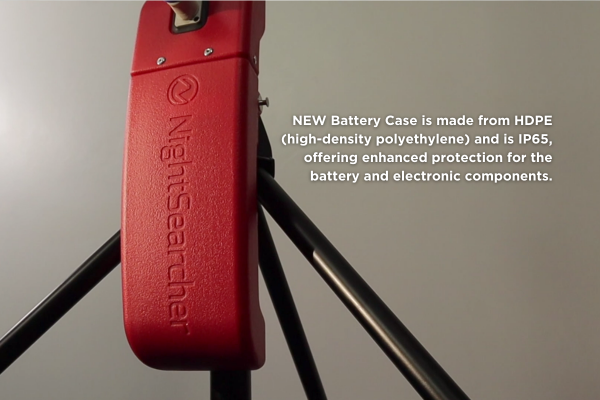 Nightsearcher Solaris Megastar Lithium-Ion spare battery, lightweight 18 A/H for LED floodlights with charger and plug accessories