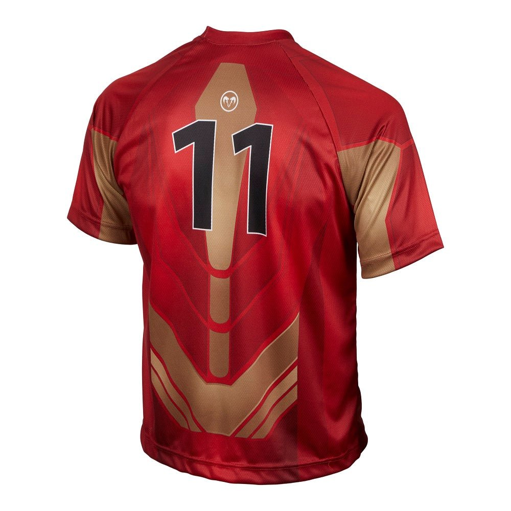 Ram Rugby Custom Micro Rugby Shirt in lightweight 150gsm polyester with sublimated design and traditional collar style