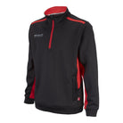 Ram Rugby Custom Midlayer Blast Fleece in navy blue, 360gsm polyester with high collar and quarter zip for sportswear layering