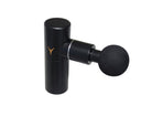 MyoMaster MyoLite Mini Massage Gun in matte black, compact and lightweight muscle recovery device for targeted relief