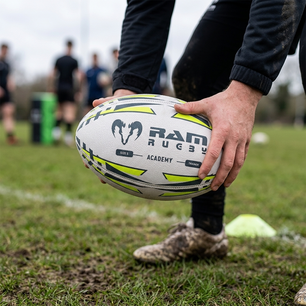 Ram Rugby Academy Trainer Ball Youth Training Ball Sizes 3 & 4