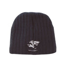 Ram Rugby premium knitted beanie in charcoal gray, soft comfortable rugby hat ideal for training and casual wear