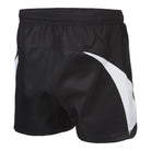 Ram Rugby Pro Sublimated rugby shorts in navy poly twill with elastic gusset and gripper waistband for performance fit