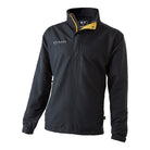 Ram Rugby 1/4 Zip Smock Top in charcoal, durable breathable rugby shirt with mesh lining and standard fit for sports performance
