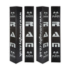 Ram Rugby STOCK Post Protectors 183cm tall blue rugby goal post padding with secure attachment for player safety and impact protection