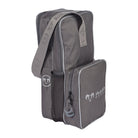 Ram Rugby grey double compartment rugby boot bag made from durable Tetron with zipped pockets for organized kit storage