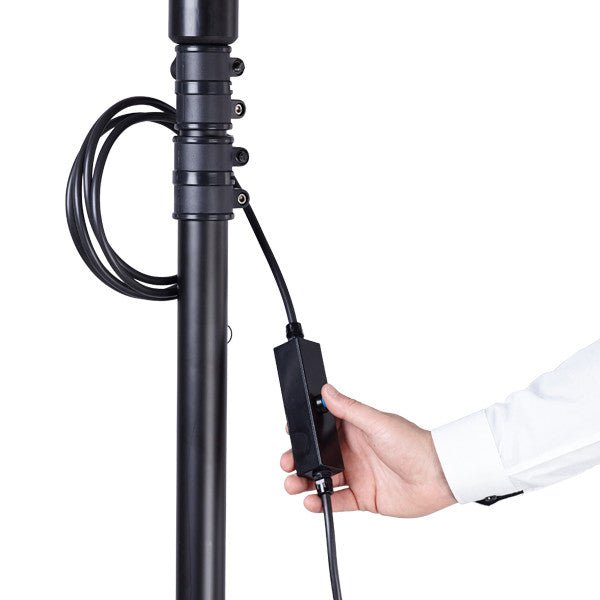 Nightsearcher Solaris Megastar 20K LED rechargeable floodlight with adjustable head and durable weatherproof casing outdoors