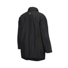 Ram Rugby Custom Stadium Jacket in navy blue 100% polyester with high collar and embroidered logo, standard fit for comfort