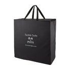 Ram Rugby Tackle Suit Carry Bag in durable black fabric, designed to store up to 6 contact tops with sturdy handles