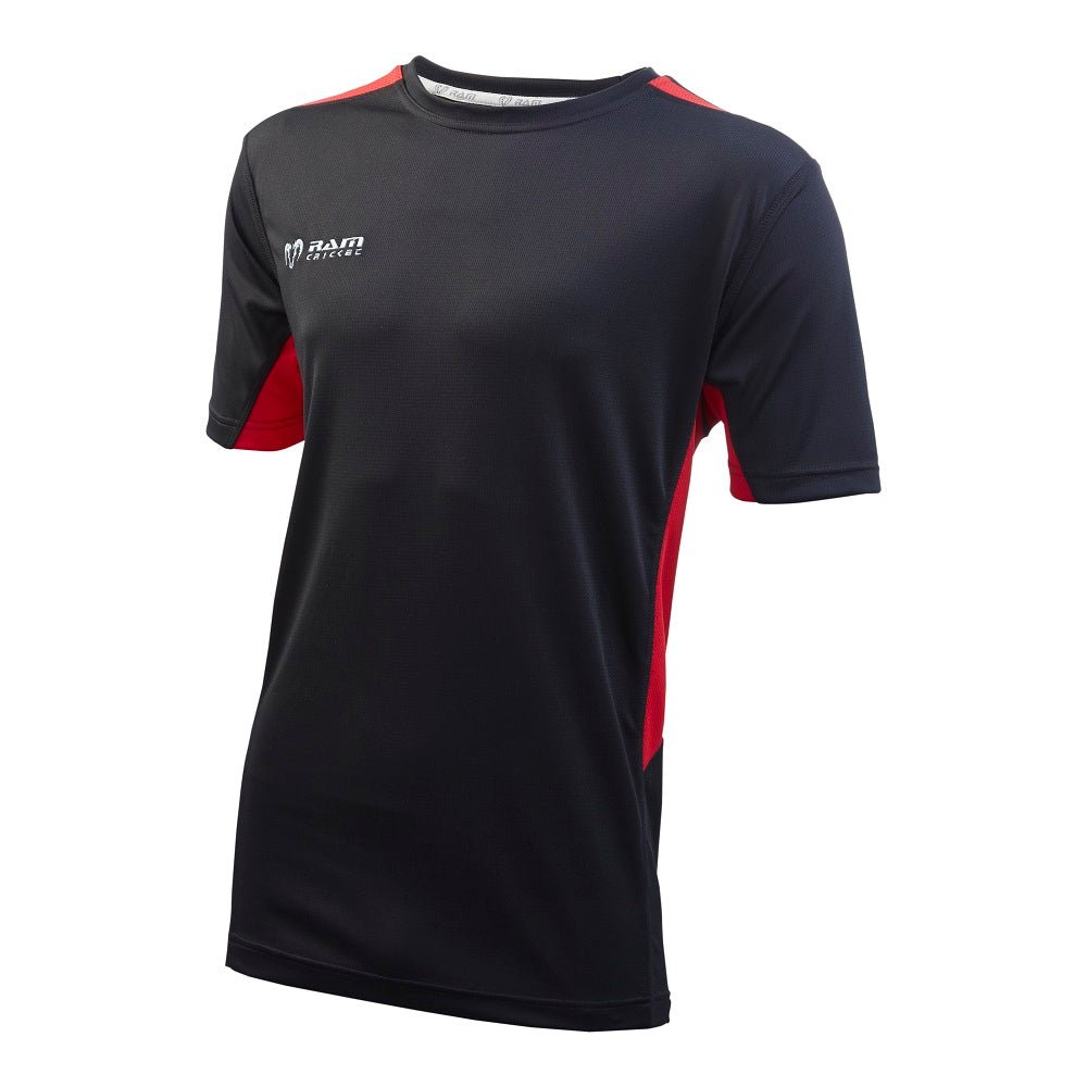 Ram Rugby Custom Technical T-Shirt in blue, lightweight breathable polyester training tee with low round neck design