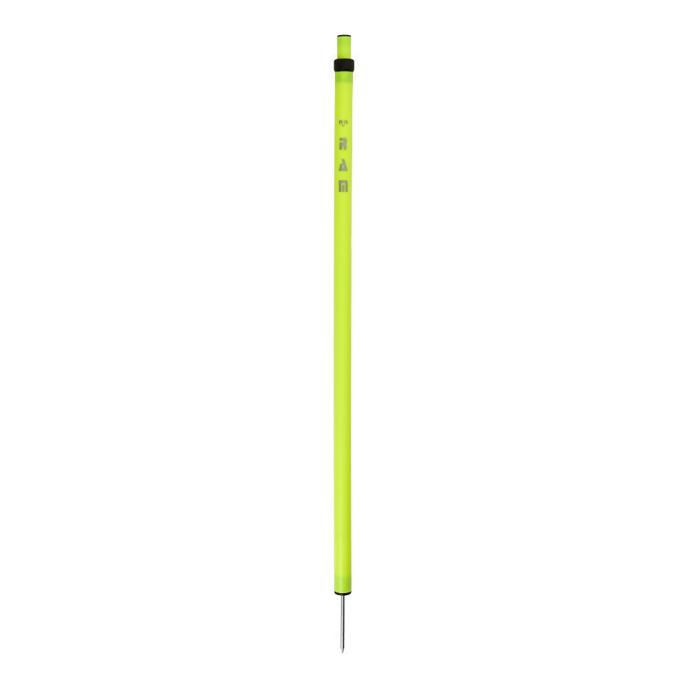 Ram Rugby set of 12 fluorescent yellow telescopic training poles for rugby agility, adjustable 90-170cm, durable PVC