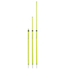 Ram Rugby set of 12 fluorescent yellow telescopic adjustable training poles, durable PVC, ideal for rugby agility drills
