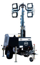 Ram Rugby TL-90 LED Portable Floodlight with 4x300W high-performance lights on adjustable tripod for sports lighting