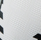 Ram Rugby Touch Match Rugby Ball in white with green and black accents, designed for enhanced grip in touch rugby play