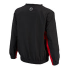 Ram Rugby lightweight breathable training top in black with mesh lining, showerproof finish, elastic cuffs, and round neck collar