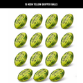 Ram Rugby Gripper 2.0 Pro Trainer Neon Ball Bundle 15 Bälle mit 1 Tasche